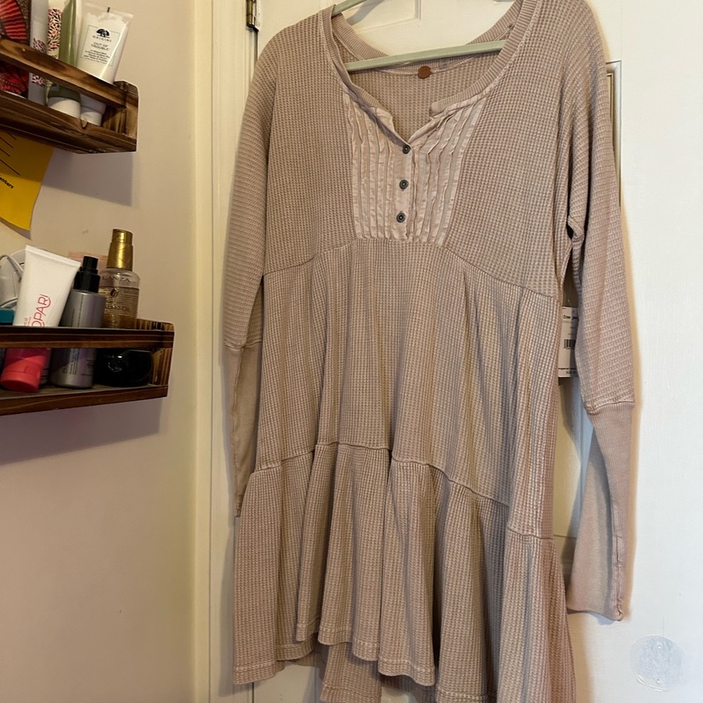 Brand new cream free people dress NWT